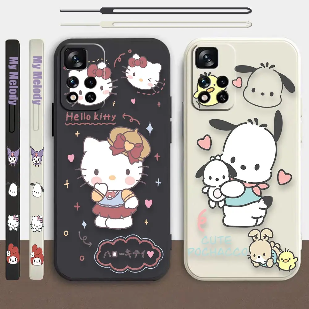 

Kitty Pochacco My Melody Cartoon Case For Redmi Note 11 11T 11S 10 10T 10S 9 9T 9S 8 7 7S 6 5 4 4X Pro Max Lite 4G 5G Cover Capa
