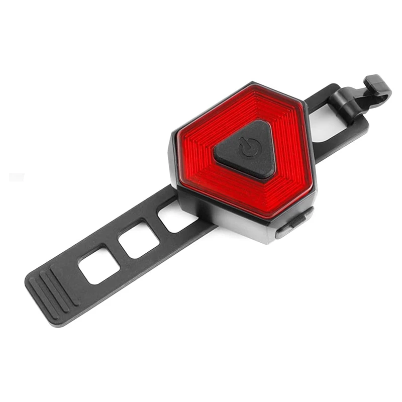 

Велосипедный умный задний фонарь для велосипеда, черный с автоматическим стоп-сигналом, ультра светодиодный задний фонарь, зарядка через USB...