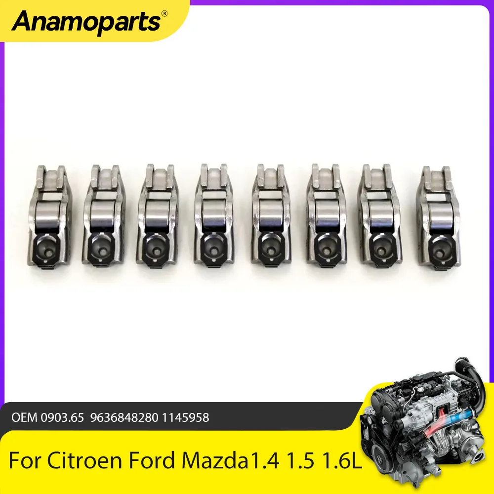 Фото Комплект коромысел деталей двигателя, подходит для 1,4 1,5 1,6 л для Peugeot Citroen Berlingo C3 Fiat Ford Focus Mazda 1,4 л 1,5 л 1,6 л DV4 DV5 DV6 №1