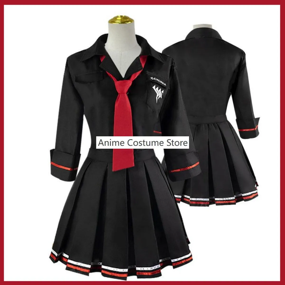 Костюм для косплея Ichiomi Erika из аниме игры Синий архив японская черная школьная