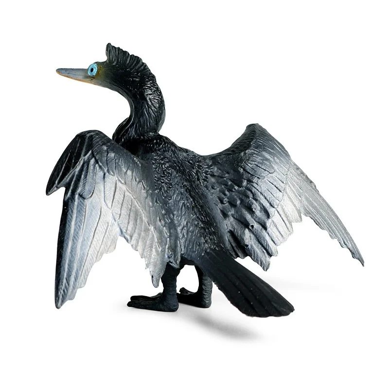 

Simulation animal model cormorant, osprey, water crow, fish eating, bird, bird, children's solid plastic toy ornament