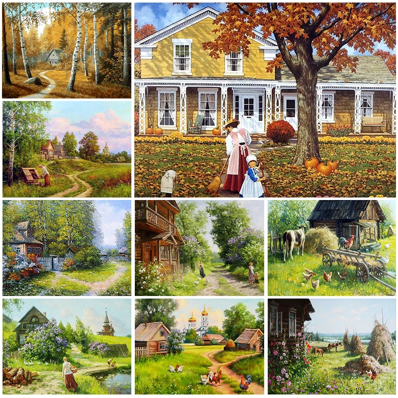 

Пейзаж 5D, алмазная живопись, красивое сельское животное, алмазная живопись, мозаика, полная Алмазная вышивка, живопись, украшение для дома