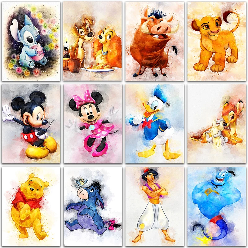 

5D DIY Diamond Painting Disney Mickey Mouse Bambi Winnie the Pooh Dog Full Round&Square Diamond mosaic embroidery Cross stitch