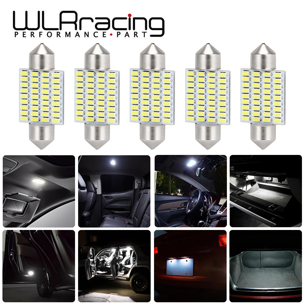 Светодиодный светильник 36 мм 6418 6411 C5W белый 6000K 3014 чипсет 1 шт. для салона