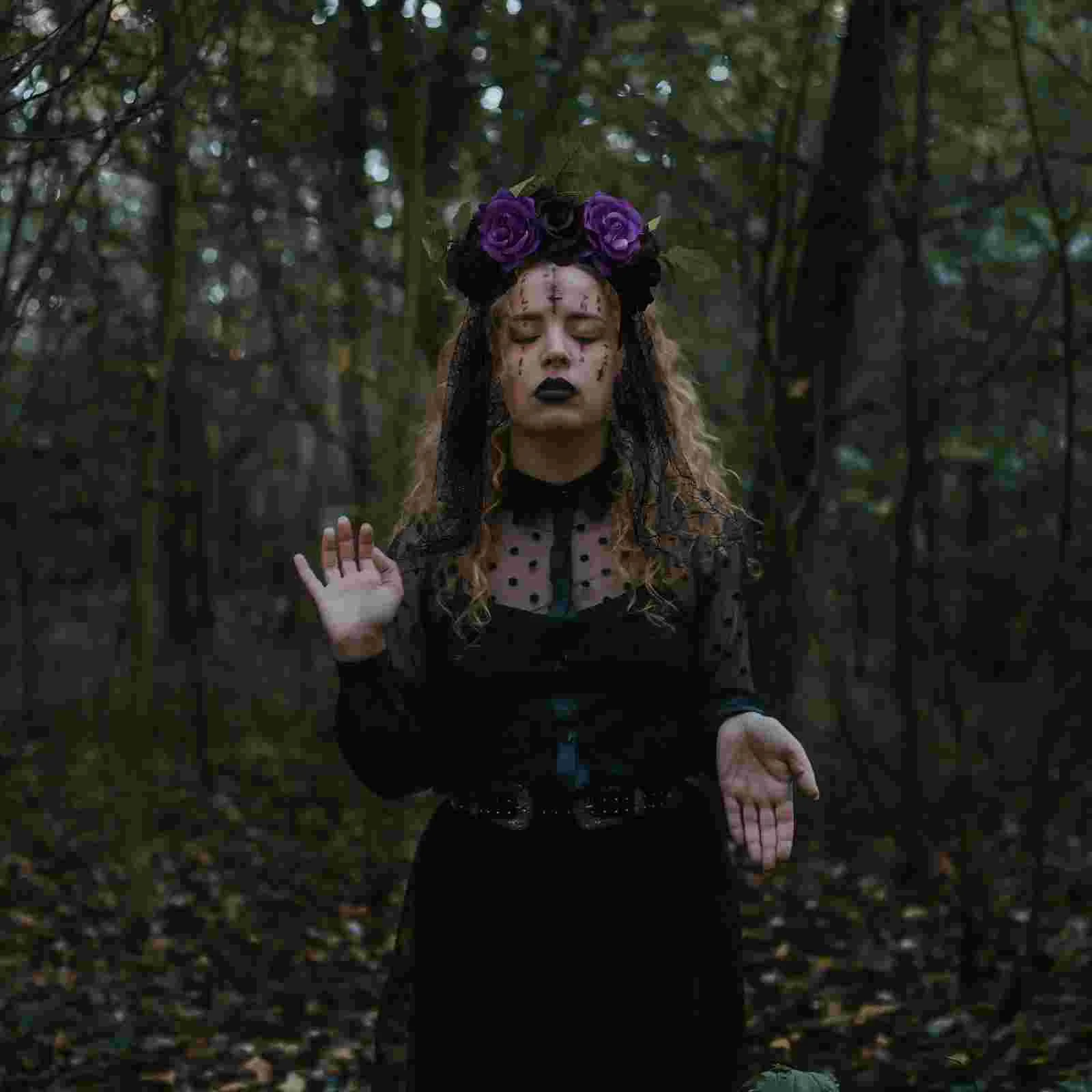 Повязка на голову для париков резинки волос с цветком розы женская вечерние