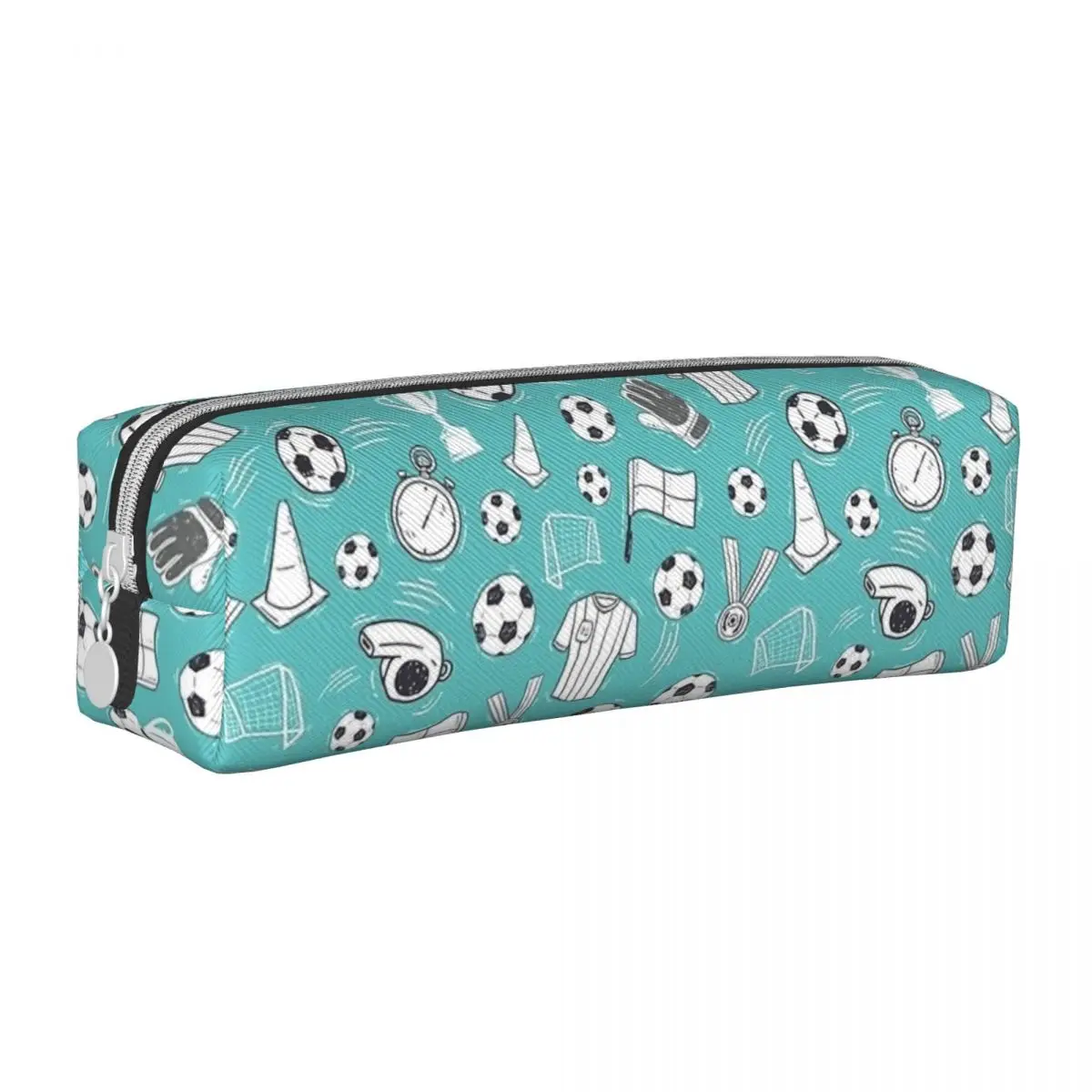 

Soccer Football Pattern Pencil Cases Sports Pencilcases Pen Box for Student Big Capacity Bag Office Cosmetic Stationery