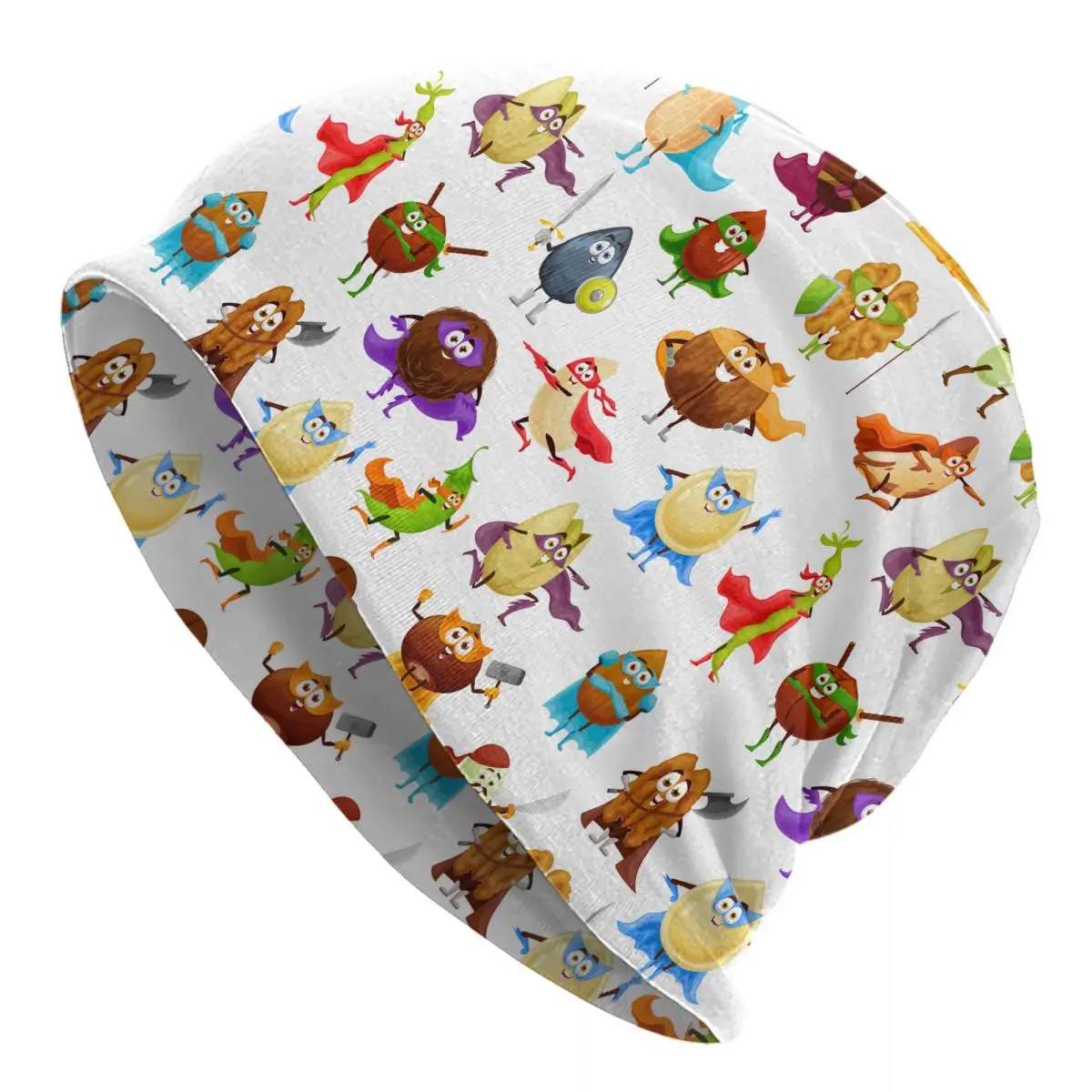 

Шляпка, шапки, Мультяшные орехи и бобы, супергерои, сюрприз, подарок, костюм для всех сезонов, зимние шапочки, облегающие шапки