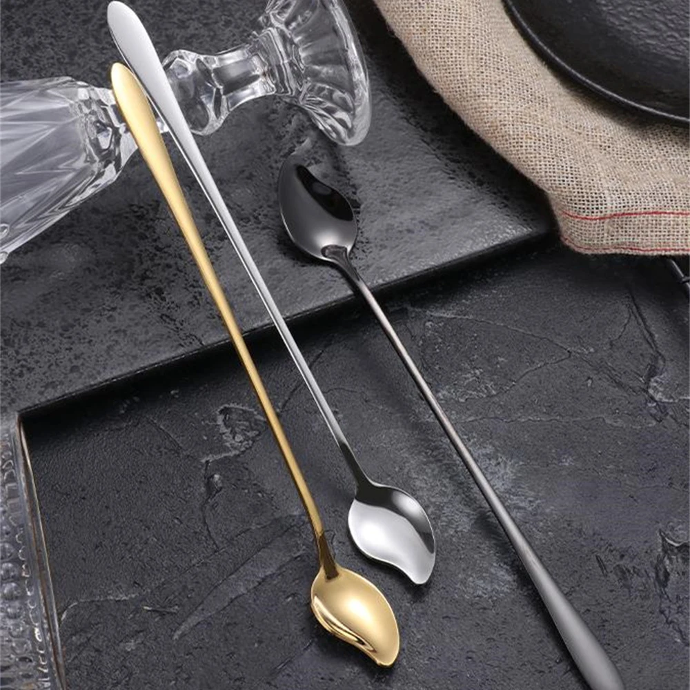

Creative Coffee Scoop Coffee Spoon Long Handle Ice Cream Spoon Tea Spoon 304 Stainless Steel