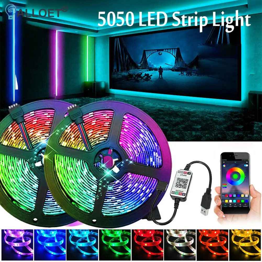 

RGB-ленсветильник светодиодная с поддержкой Bluetooth 5050 и USB