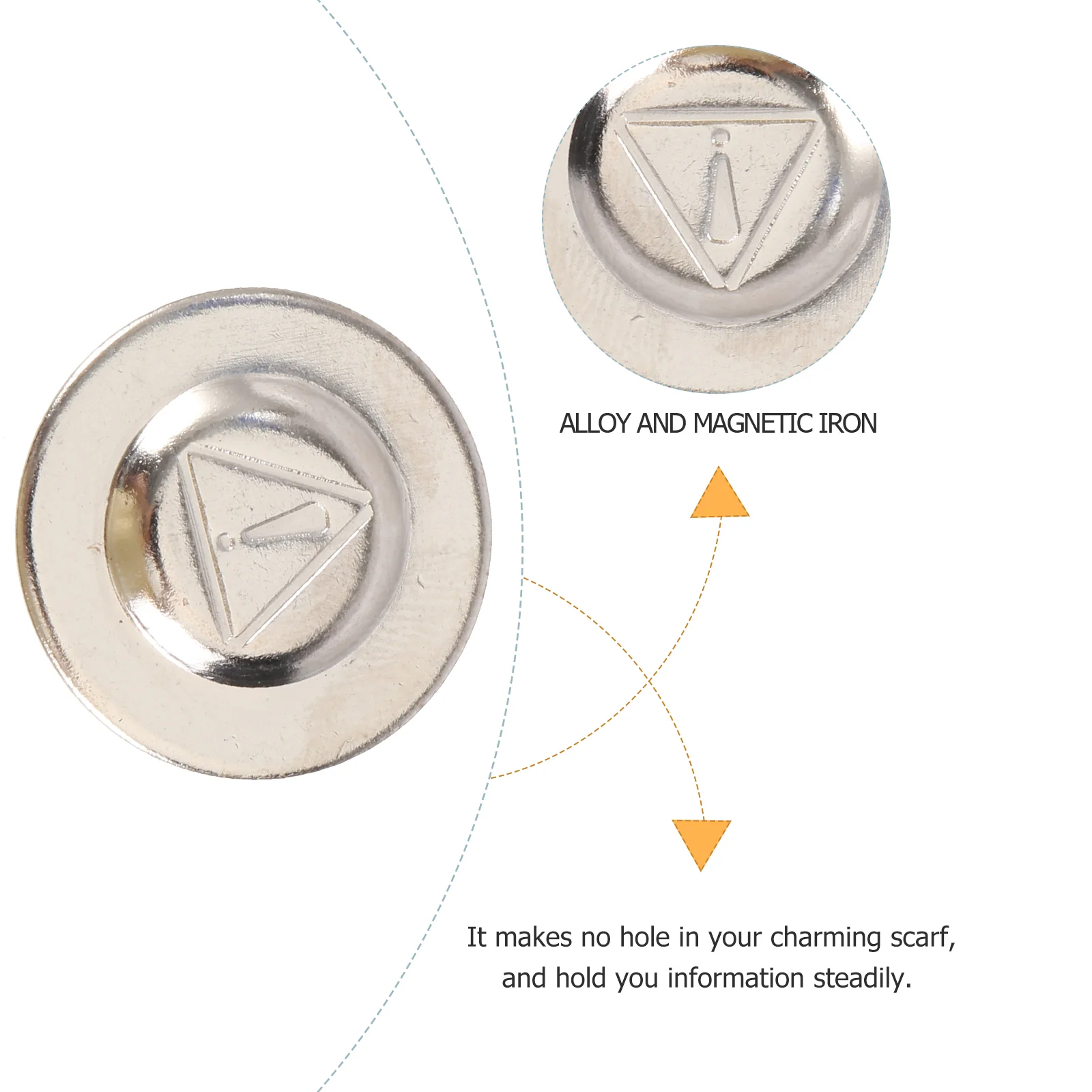 24 шт. магнитный значок с именем застежка для шарфа пряжка зажимы кошелька