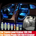 Для Toyota Land Cruiser 100, 200, LC100, LC200, FJ, Cruiser Prado 120, 150, набор автомобильных светодиодных ламп, Внутренняя купольная лампа, аксессуары для освещения багажника
