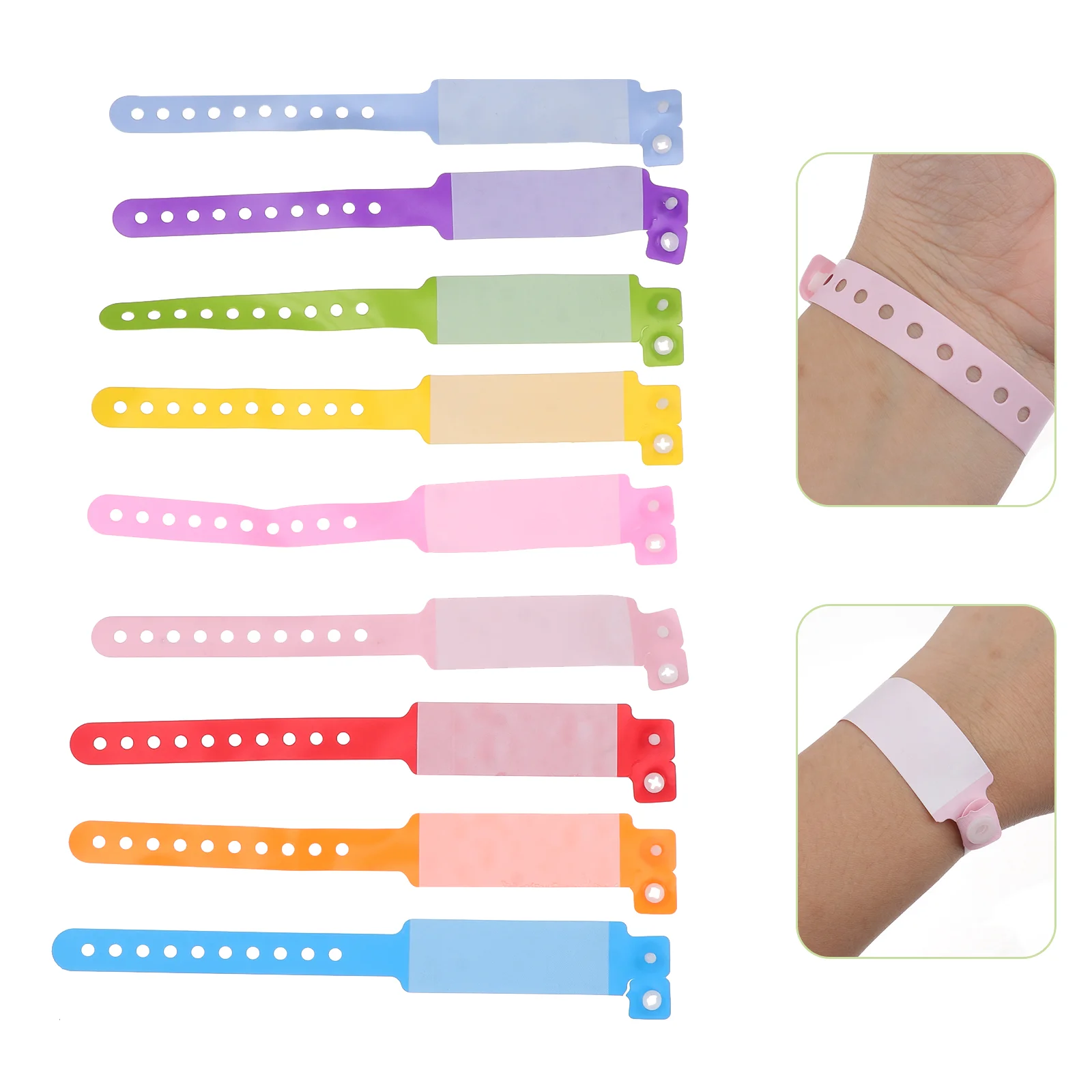 

100 Pcs Writable Bracelet Bracelet Kids Identification Bracelet Cartoon Wristbands Events Pvc Identification Belt Child