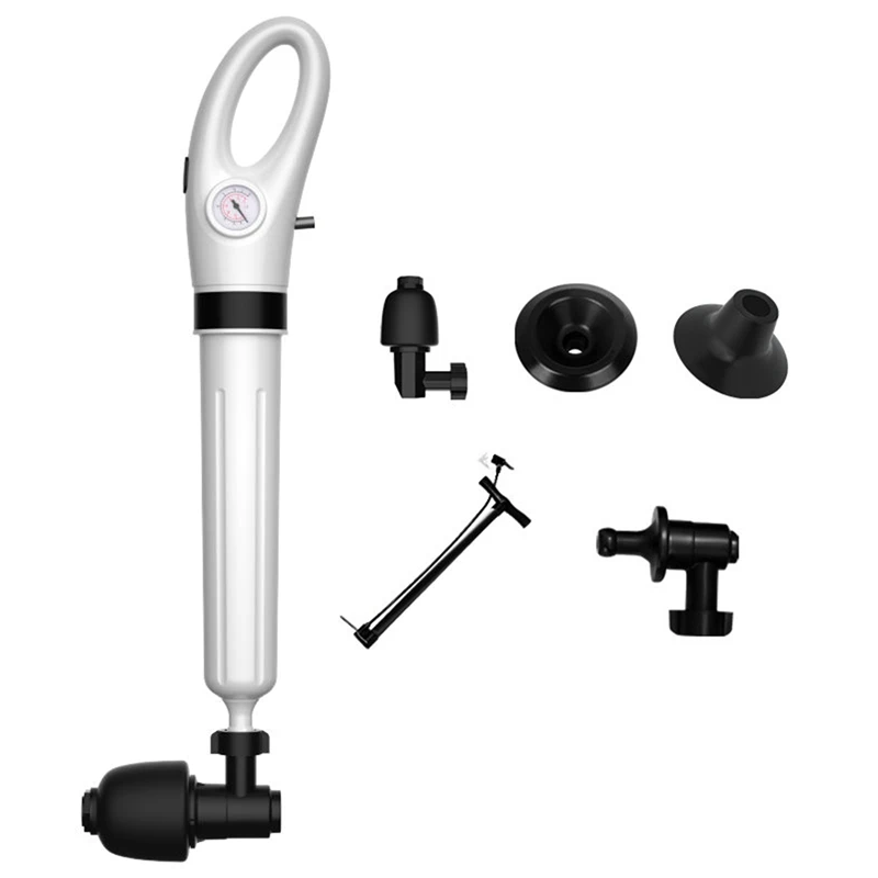 

Toilet Dredge Head Sewer Dredging Clogged Toilet Plunger High-Pressure Cleaner Manual Pneumatic Dredging Tool