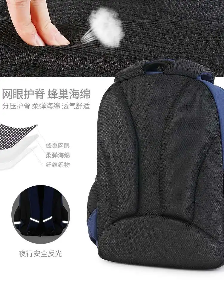 2022 Disney New School Bag For Boys Primary Student Shoulder Orthopedic Backpack Grade 1-3 Spider Iron Man Captain Mochilars