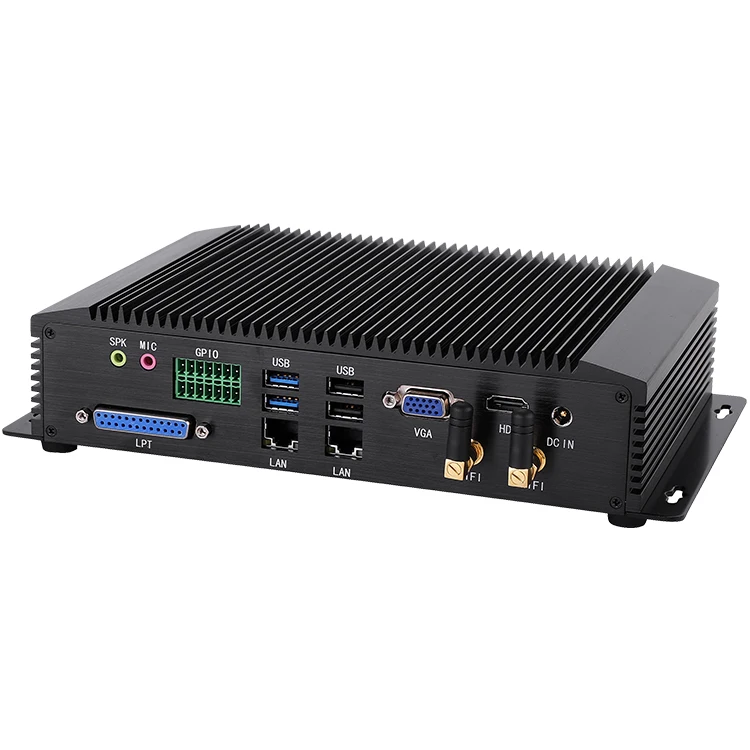 

Fanless Industrial Computer Core i7 4500U Dual LAN 6*COM RS232 RS485 Support Industrial Automation/Medical PC/CNC Control System