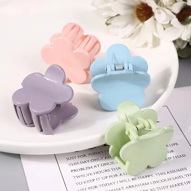 

2022 новый маленький цветочный зажим цветной милый простой зажим для волос заколка для волос милая челка для девушек головной убор аксессуар...