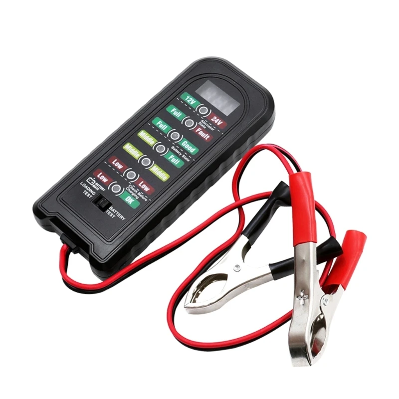 

LED Indication Car Battery Tester Fault Detector Diagnostic Tools Battery Tester