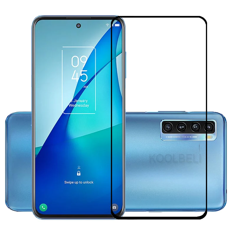 

Защитная пленка для экрана с полным покрытием для TCL 20S, устойчивая к царапинам Защитная пленка, закаленное стекло для TCL 20L 20L +/TCL 20 30 SE/TCL 30 30E