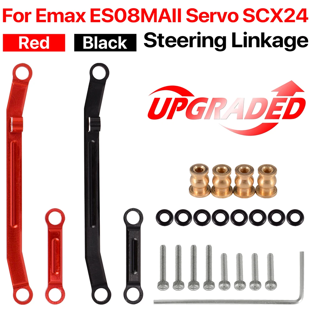 

Metal Servo Steering Linkage Link Rod for Emax ES08MAII Servo Axial SCX24 Upgrades Parts 1/24 RC Crawler Car Truck