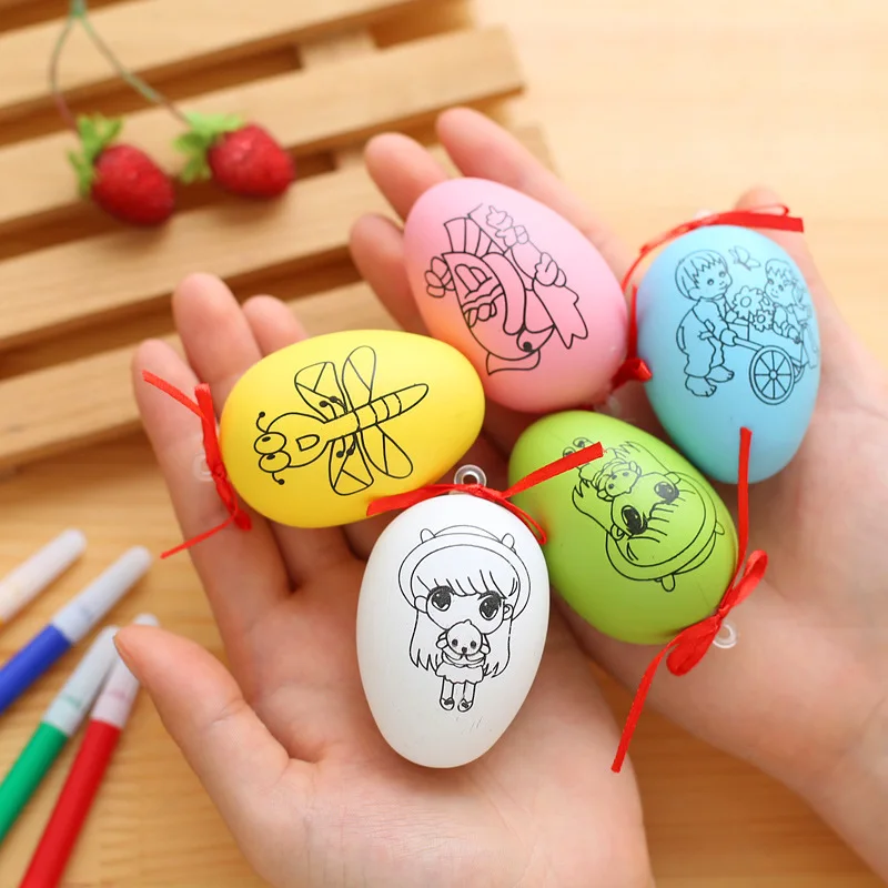 

Foam Easter Eggs Happy Easter Decorations Painted Bird Pigeon Eggs DIY Craft Kids Gift Favor Home Decor Easter Party