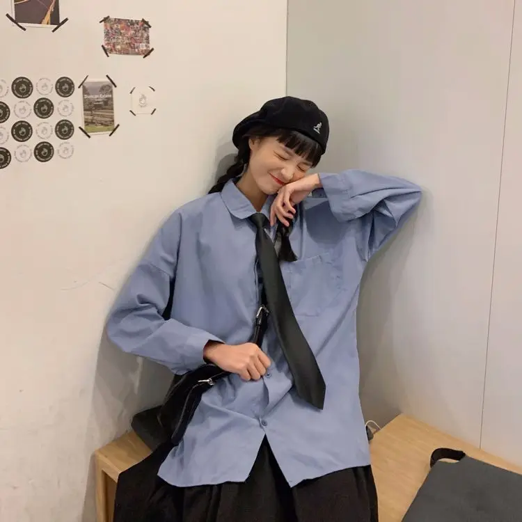 

Women Blouses Office Lady Tops Button Up Long Sleeve Shirt Female 2023 New Spring Korean Style Fashion Shirts Mujer Clothing P21