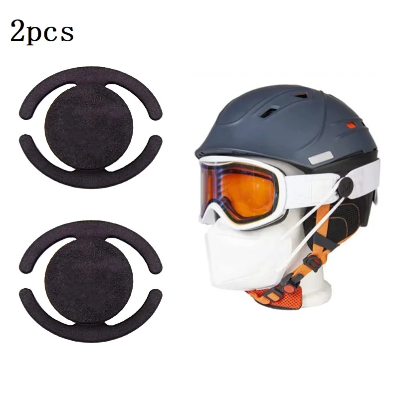 

Ski Helmet Mask Holders Set of 2 Black Masks Bracket Gloss Mirror Mask Holder for Women Men Reusable Masks Adjusters Clips
