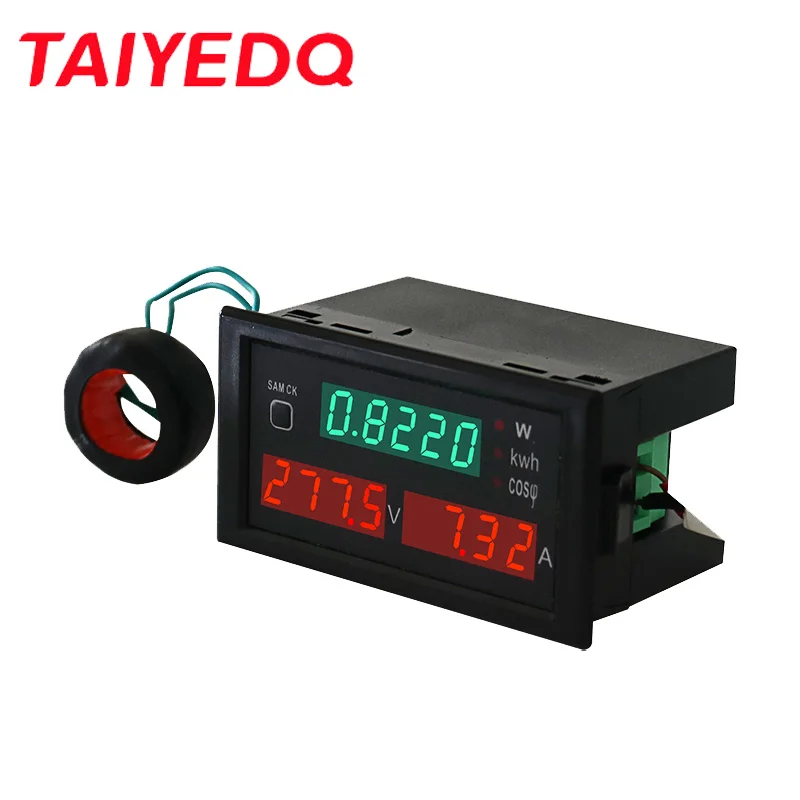 DL69-2047 Многофункциональный счетчик энергии AC80-300V 200-450V Вольтметр Амперметр