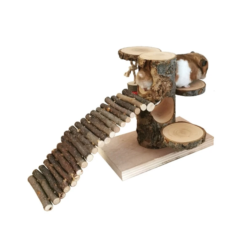 Универсальная игрушка-лестница для хомяка комбинированный набор деревянных