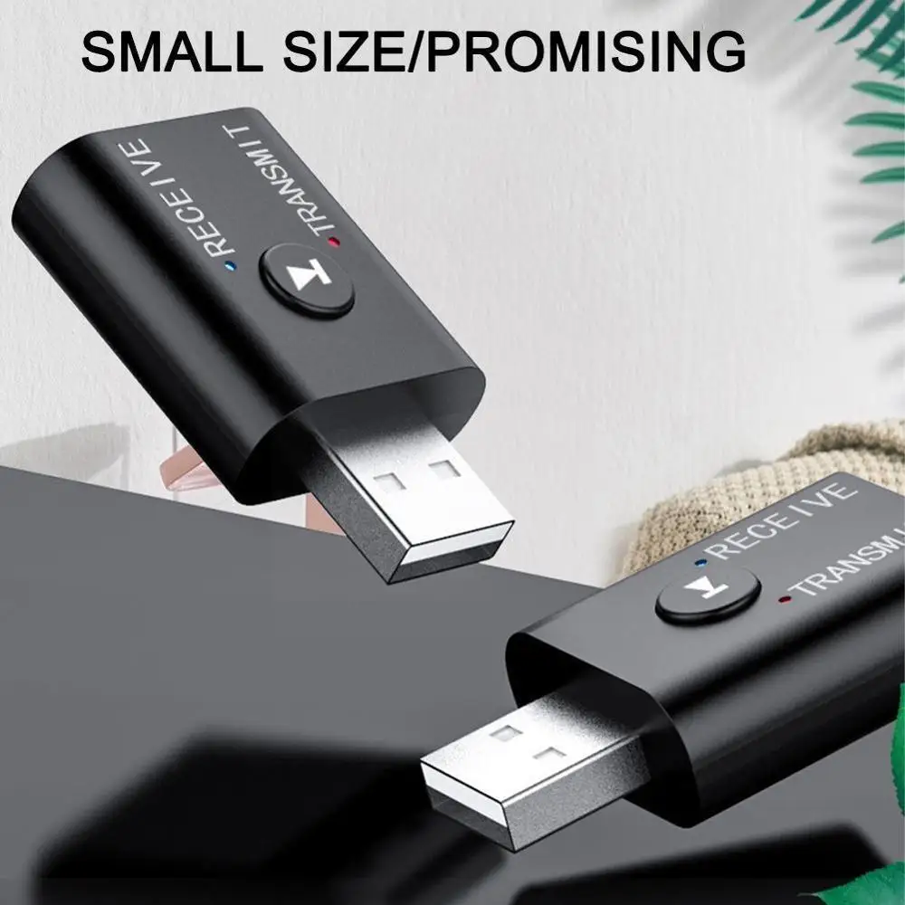 Беспроводной адаптер Usb Bluetooth 5 0 передатчик приемник ТВ музыкальный динамик для