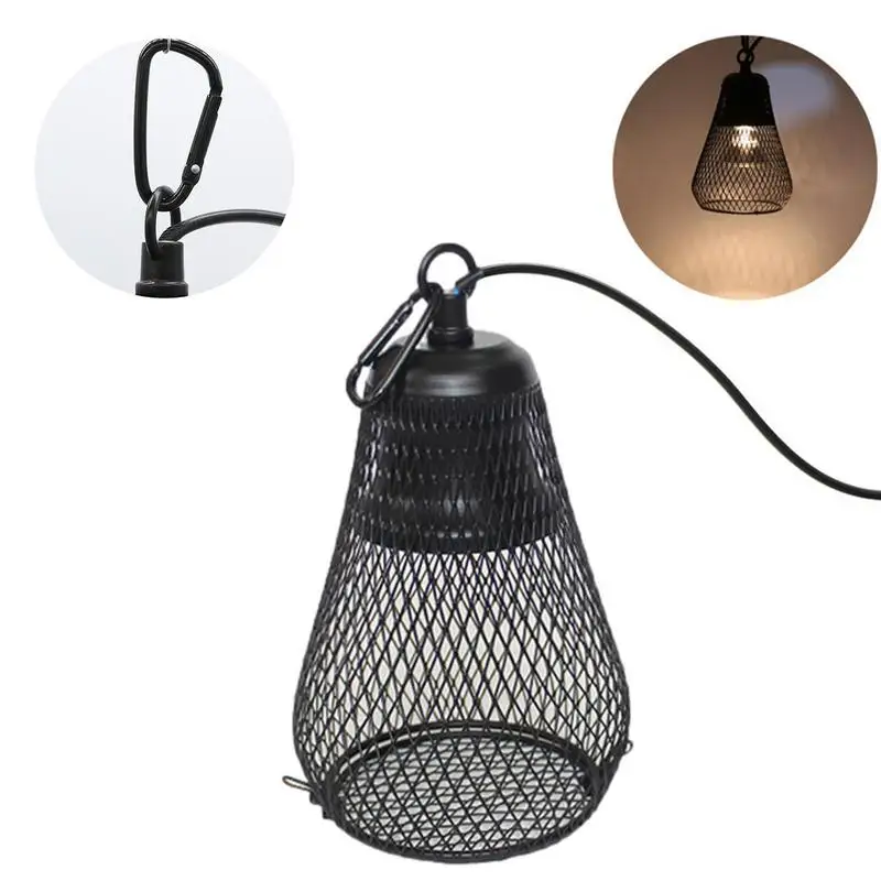 

Anti-scalding Protective Lampshade Ceramic Heating Lamp Bulb Reptile Pet Heating Lamp Iron Wire Safety Protective Net Cover Mesh