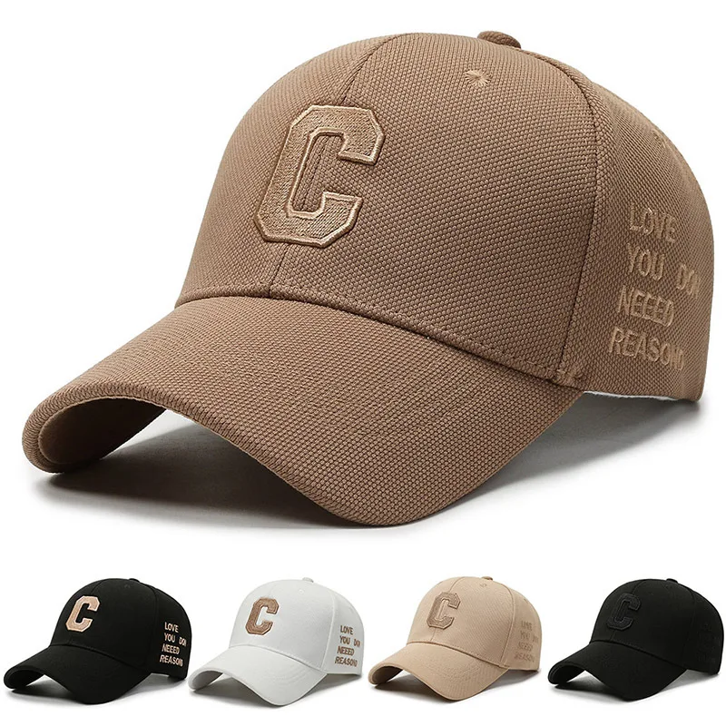 

Men's and women's fashion new trendy brand baseball cap letter embroidery truck driver street hiking riding sports fitted hat