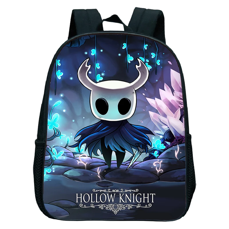 Фото Новая школьная сумка Hollow Knight для детей, школьные ранцы Silksong с героями мультфильмов для мальчиков и девочек, детские ортопедические рюкзаки для детей 4-13 лет №3