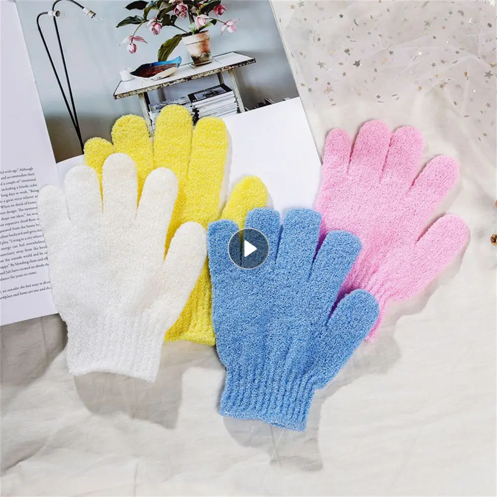 

Five Fingers Bath Gloves Household Shower Towel Scrub Body Wash Children Home Supply Elastic Wipe Back Bathing Cleaning Gloves