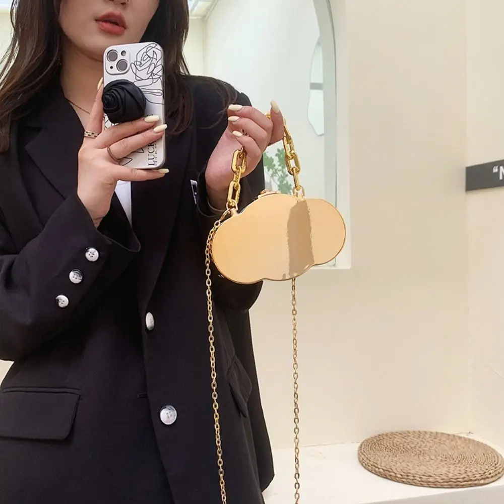

Purse Cloud Bag Mini Simple Metal Handbag Shoulder Bag Women