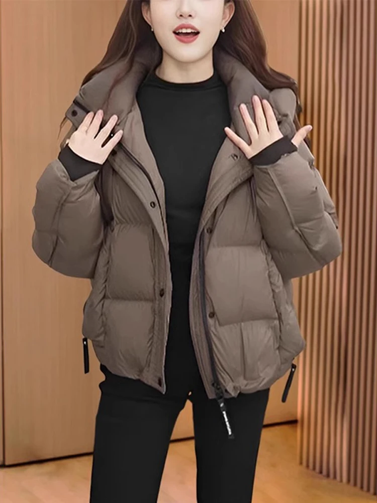 Зимний пуховик 2024 одежда с хлопковой подкладкой верхняя женская корейская серия