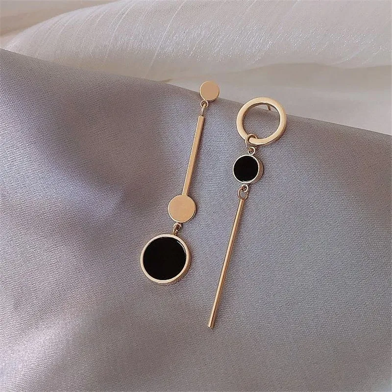 

Fashion Dangle Earrings Asymmetric Tassel For Women Girls Metal Chain Drop Jewelry Ladies Classic Trendy Gift Wedding Party