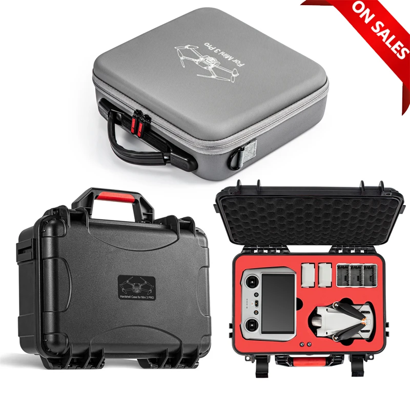 

Жесткий Чехол для DJI Mini 3 PRO переносной чехол для хранения, водонепроницаемый чехол с плечевым ремнем, аксессуары для контроллера RC
