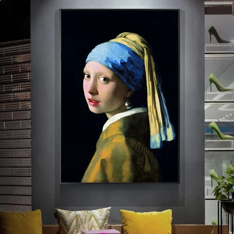 

Diamond painting picture Jan Vermeer's Masterpiece "The Girl with Pearl Earrings" Full Diamond Painting Embroidery Sale DM2025