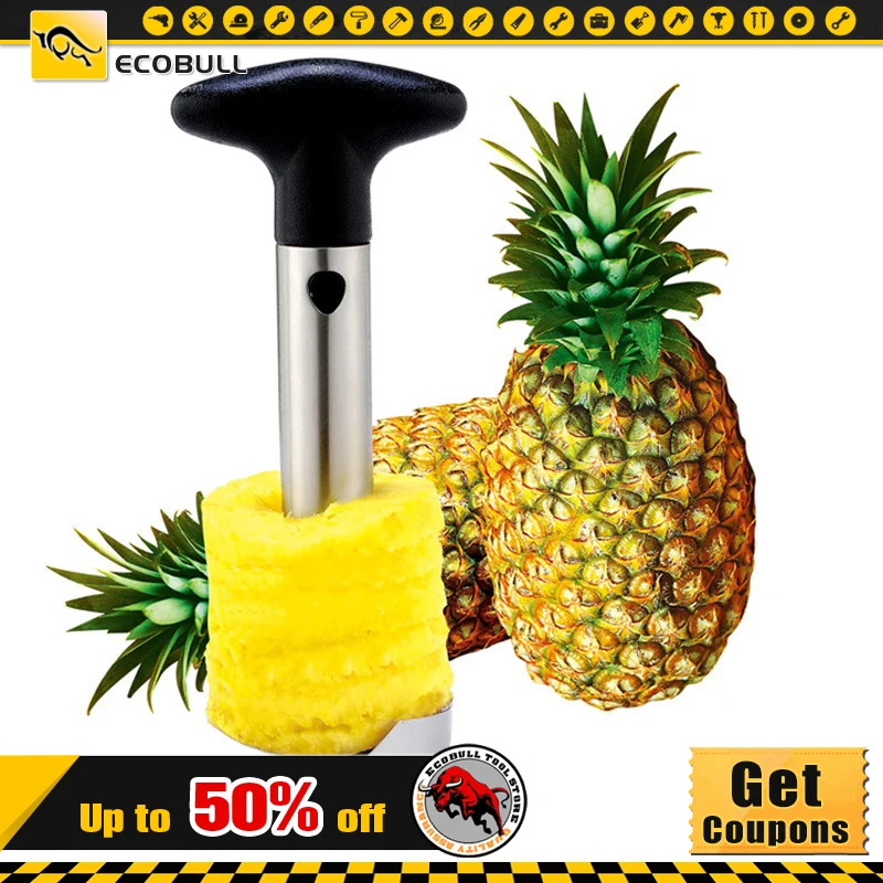 

Creative Kitchen Accessories Stainless Steel Fatiadoras Pineapple Peeler Cutter Fruit Ananas