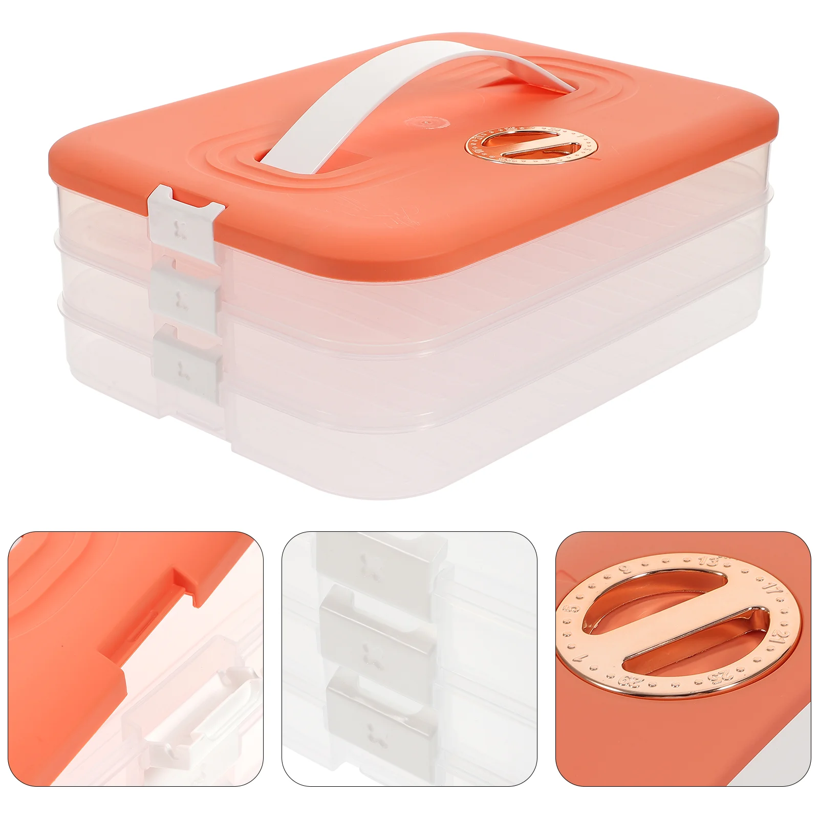 

Dumpling Freezer Container Keep Fresh Tray Dumpling Container Box Fruit Vegetables Storage Box