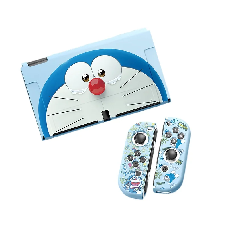Фото Мягкий чехол Doraemon для Nintendo Switch Oled NS, защитный чехол для игровой консоли, аксессуары для игровой консоли, мультяшный аниме-чехол с защитой от падения №4