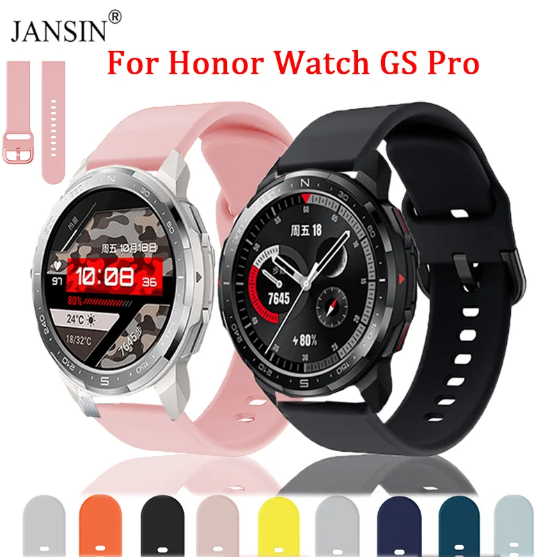 

Ремешок силиконовый для смарт-часов Honor Watch GS Pro, сменный Браслет для Huawei Honor Watch GS Pro