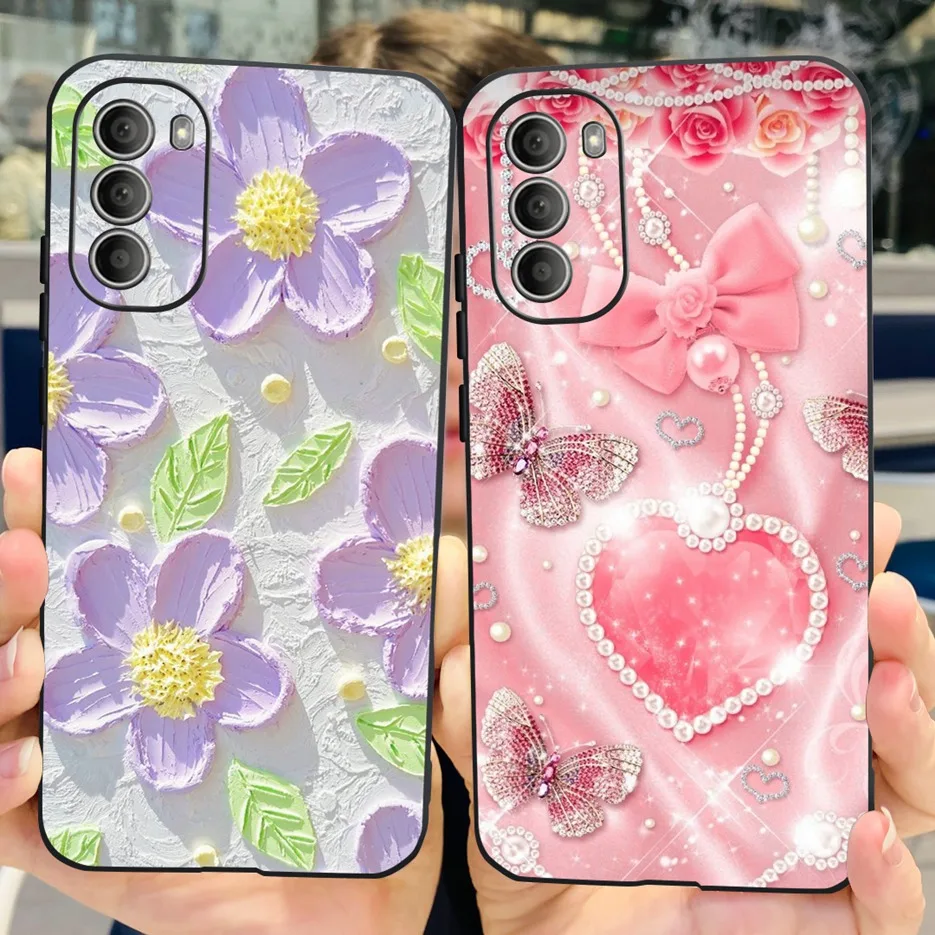 Для Motorola Moto G51 5G Чехол XT2171-2 Модный окрашенный чехол 6 8 дюйма Мягкие силиконовые