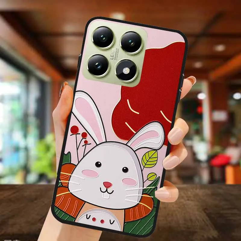 Чехол для телефона с 3D цветком Xiaomi 14 Ultra pro 14T Pro Capa T роскошный силиконовый чехол