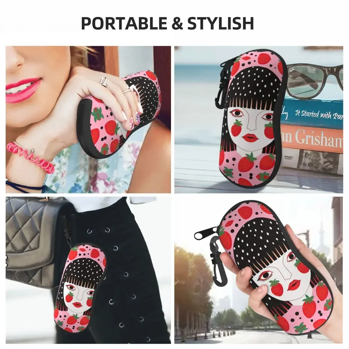 Yayoi Kusama стильный футляр для очков путешествий клубничная девушка современное