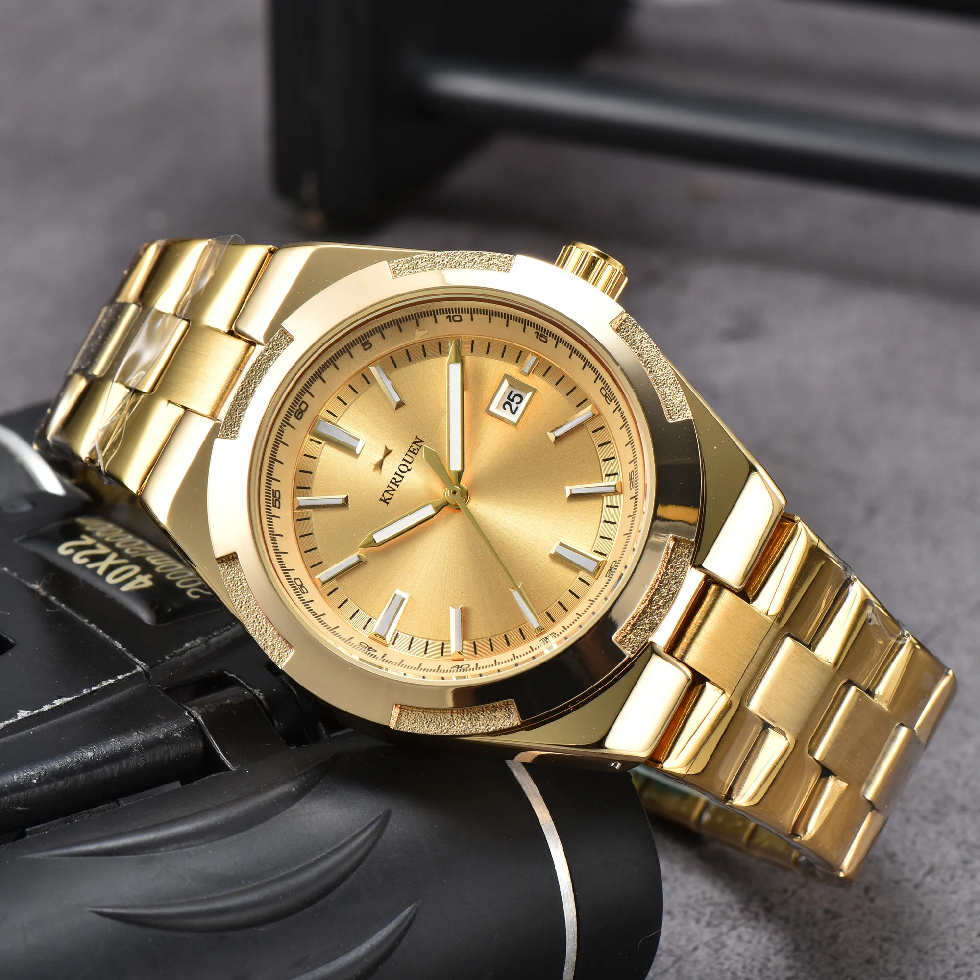 

2023 Hot Original Brand Luxury Watches for Men Steel Strap Top Quality Quartz Movement AAA Clock Automatic Date Free Shipping