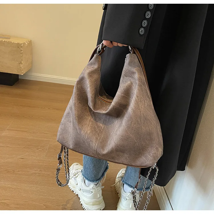 Вместительная сумка из искусственной ковбойской кожи женские сумки