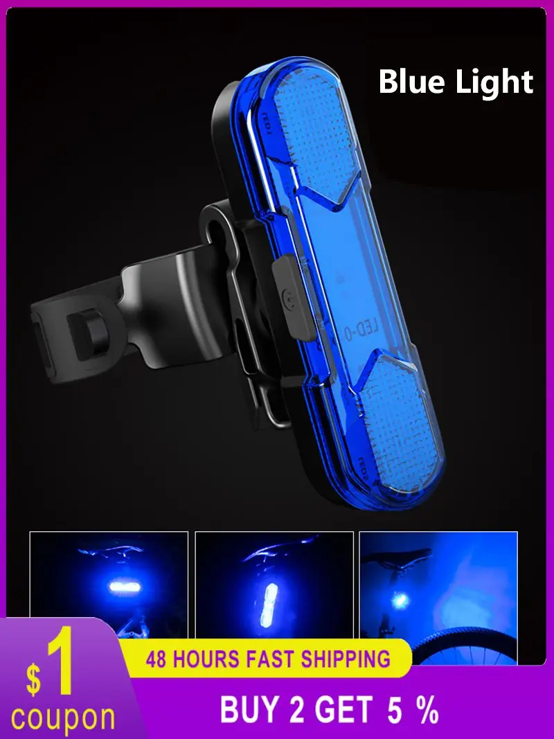 

Фонари велосипедные задние с USB-зарядкой, 1 шт.
