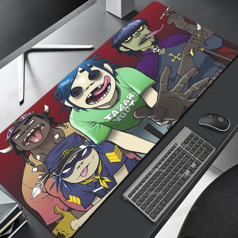 

Gorillaz Overlord Pc Gamer Gaming Computer Mouse Pad Keyboard Palm Rest Large Game Black Decoration 900x400 Ergonomic Mousepad