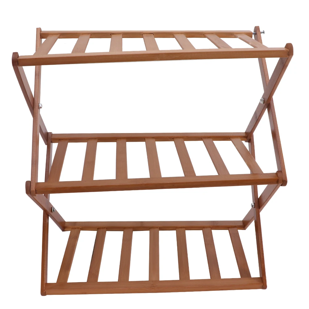 

Balcony Stable Living Room Space Saving 3 Tier Freestanding Display Indoor Outdoor Yard Bedroom Flower Stand Plant Shelf Storage
